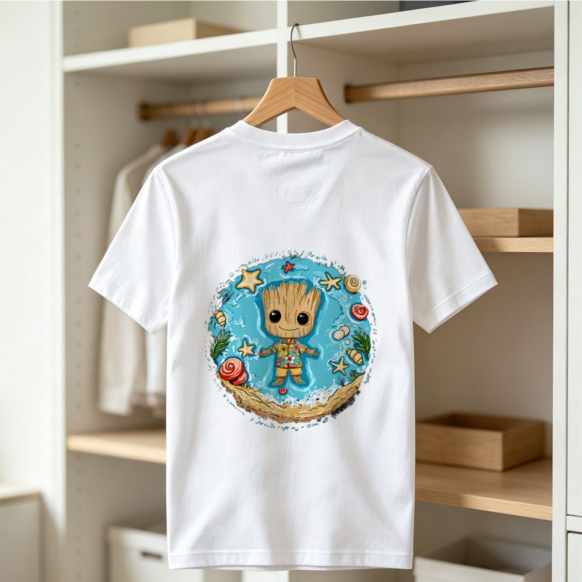 Guardians of the Galaxy - Baby Groot at the Beach - Tee