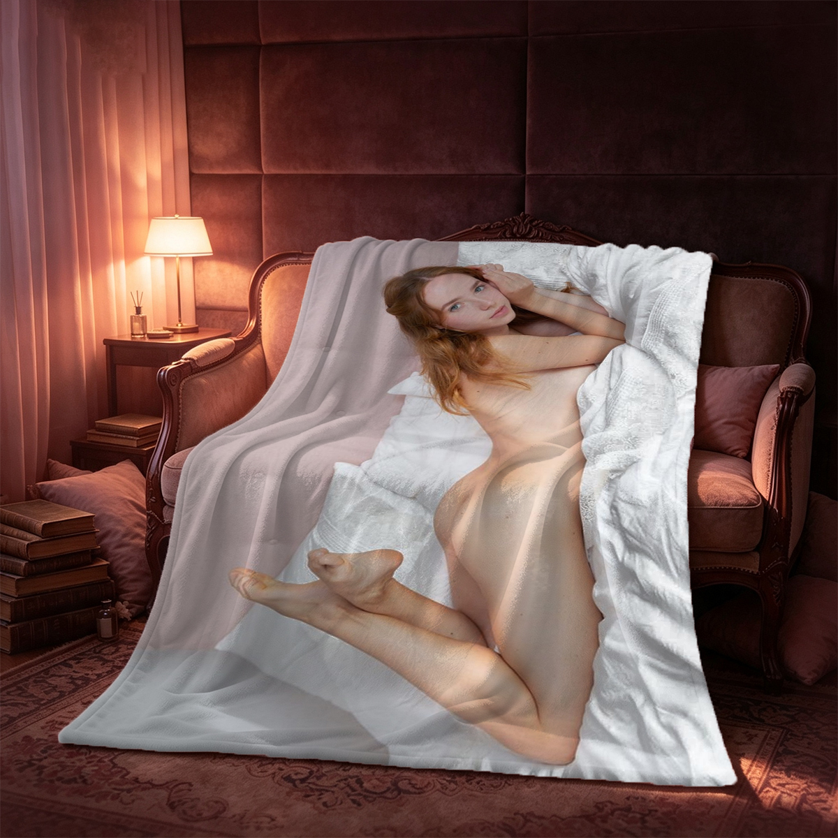 Yua Mikami Nude in Bed Covering Breasts - Blanket