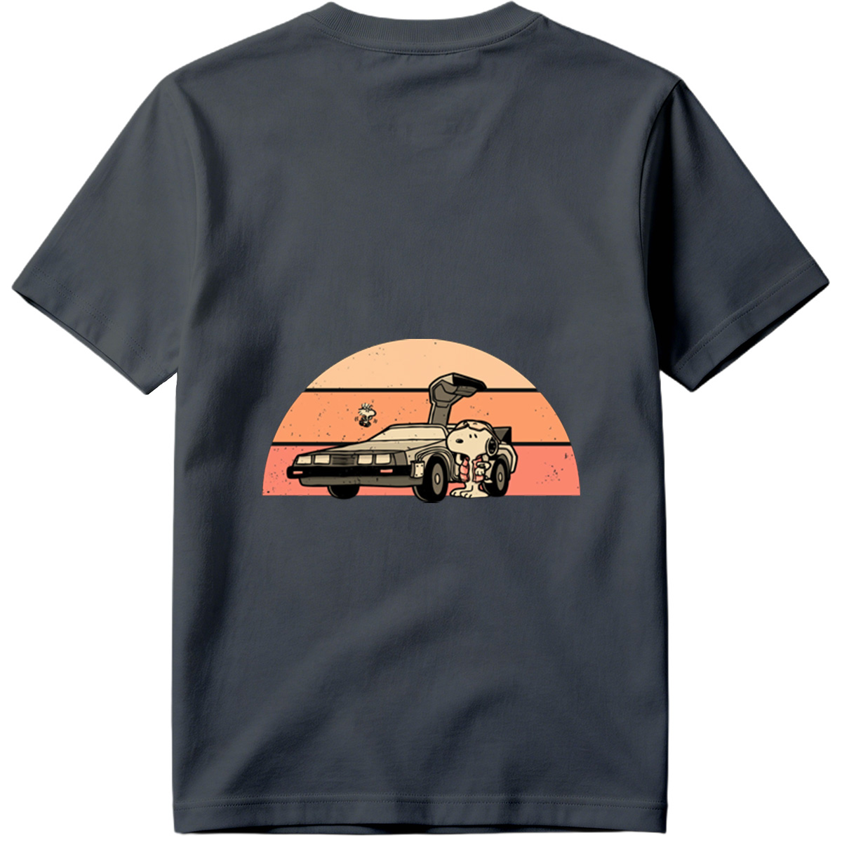 Snoopy and Woodstock in a DeLorean - Tee