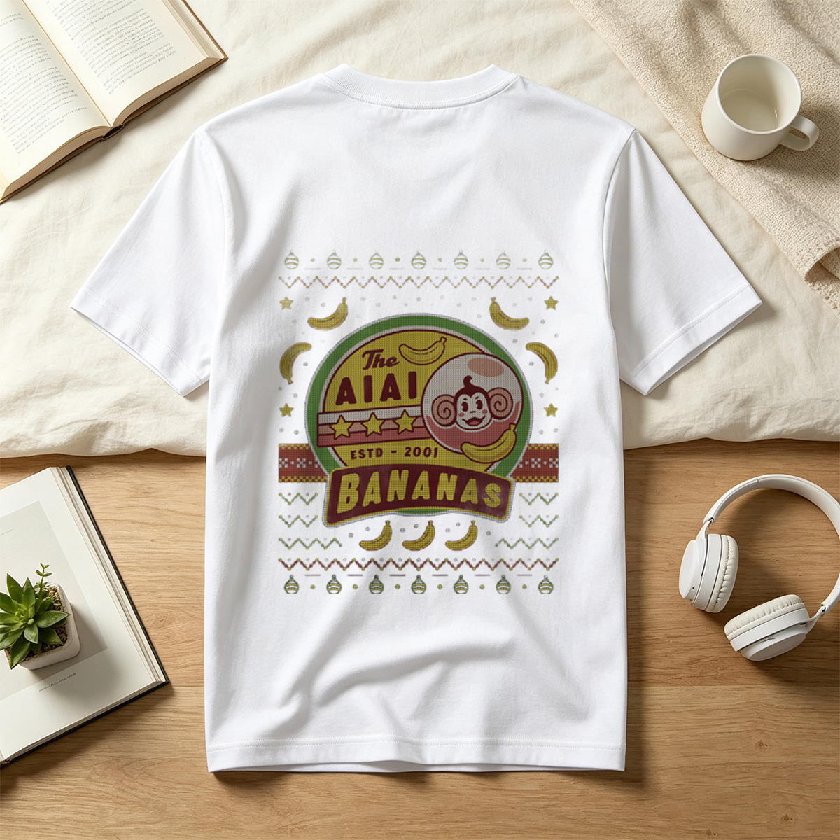 The AI Al Bananas - Monkey and Banana Holiday Design - Tee