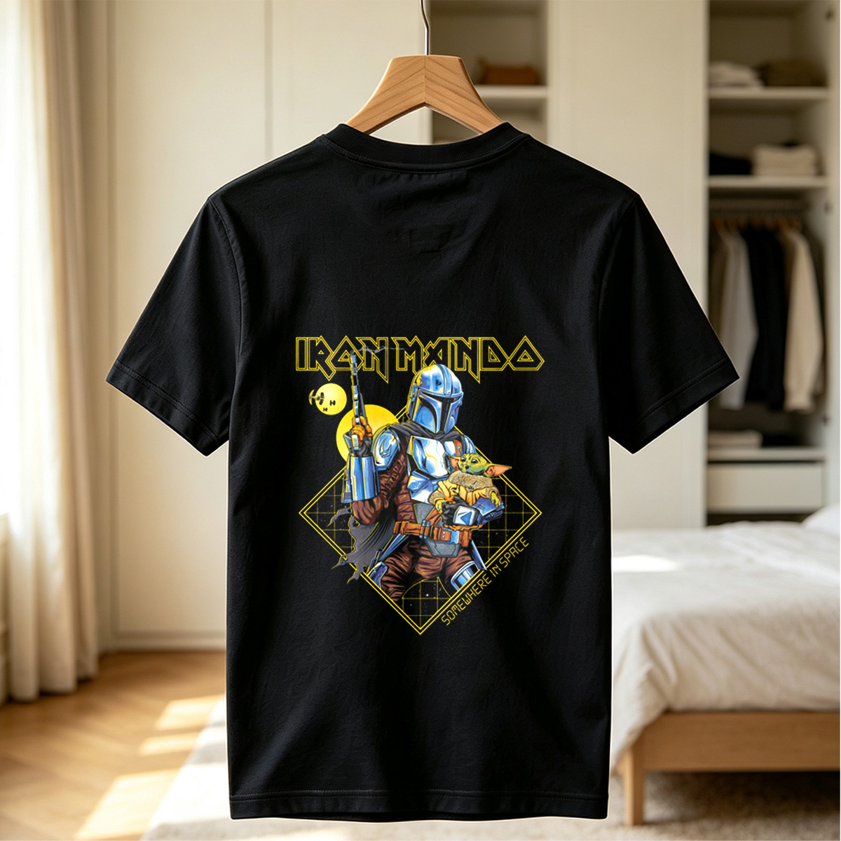 Iron Mando: The Mandalorian and Grogu in Space - Tee