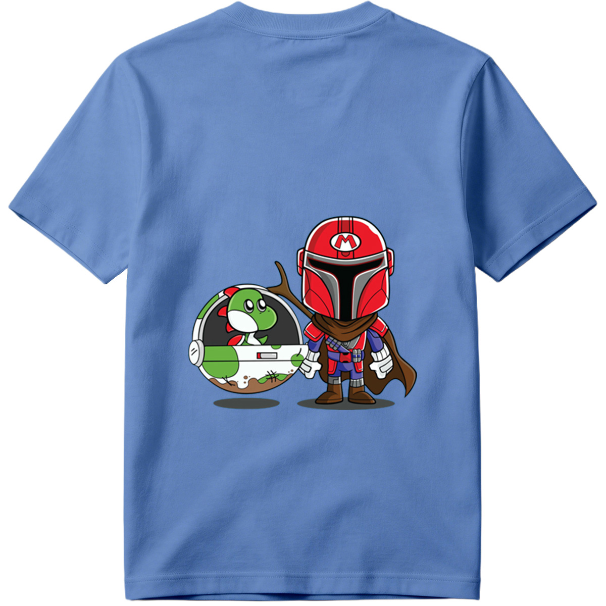 Mario Mandalorian with Yoshi in Space Pod - Tee