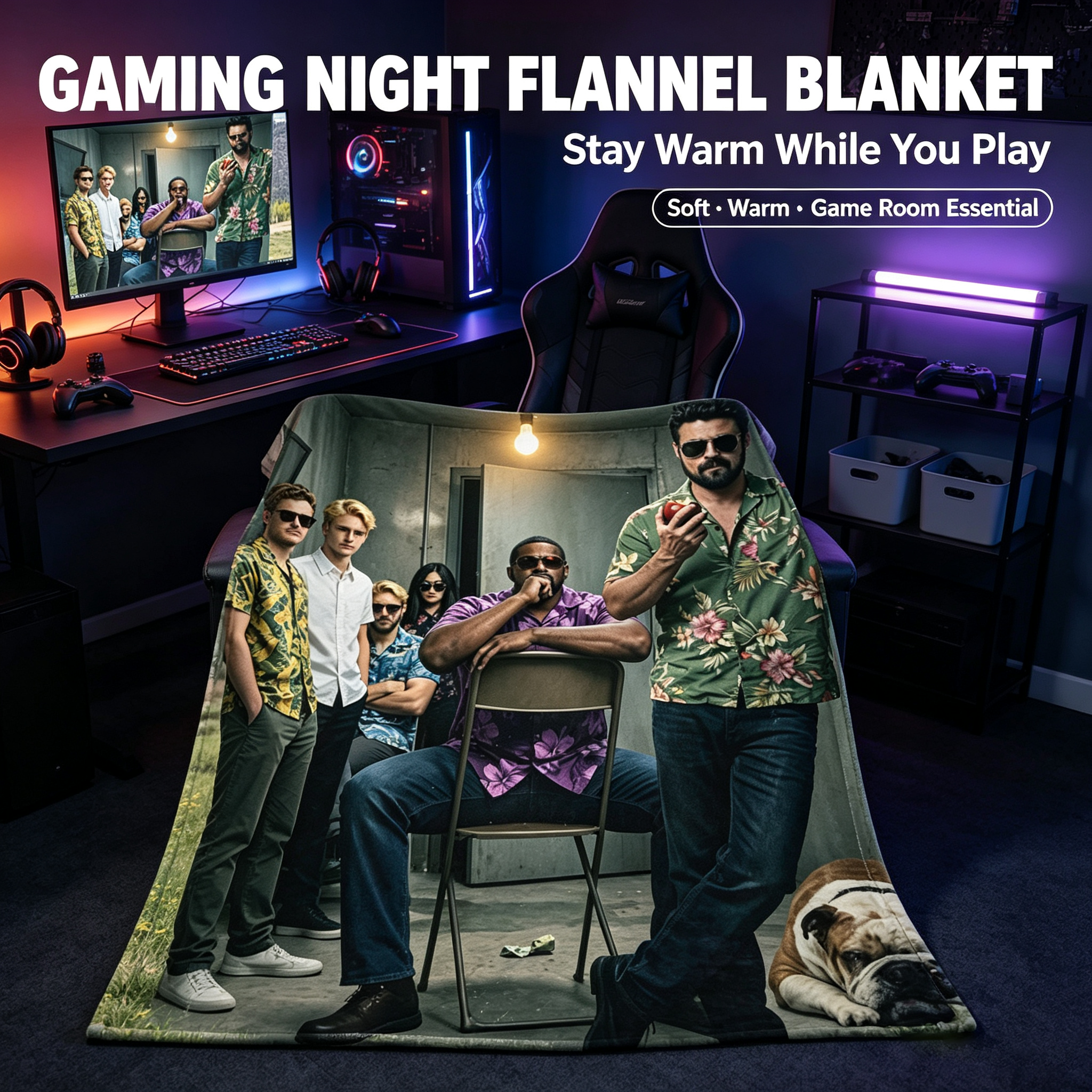 Custom Face Blanket Featuring The Boys from the Hit Series 