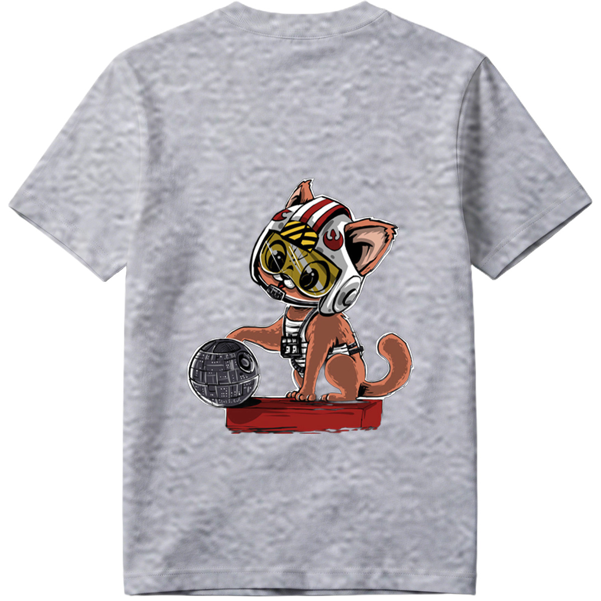 Star Wars Cat Pilot with Death Star - Tee