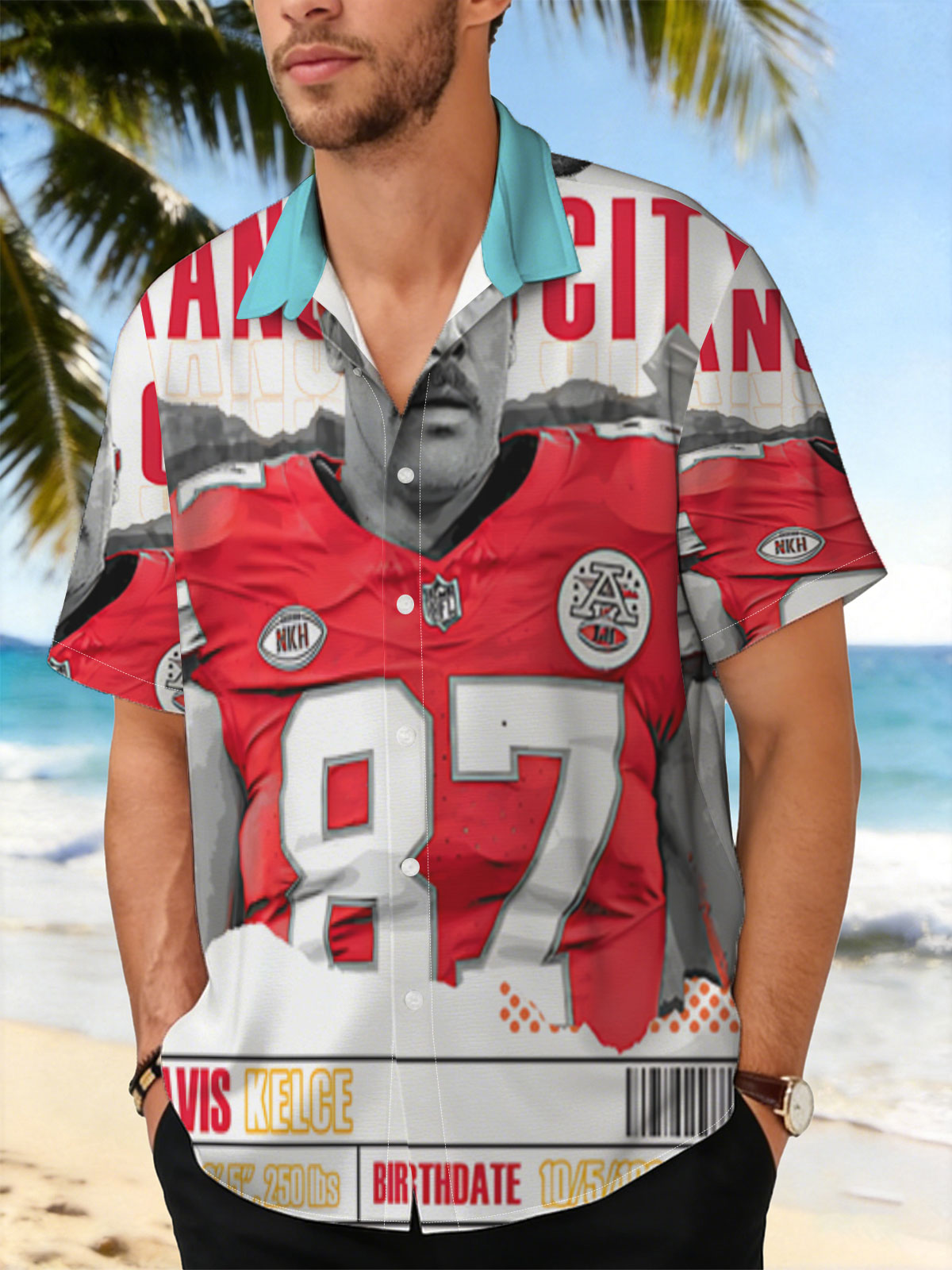 Travis Kelce, Kansas City Chiefs Tight End, #87, NFL Star -  Shirt