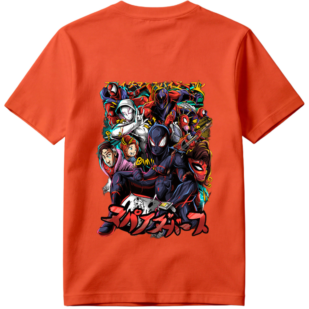 Spider-Verse: Miles Morales, Gwen Stacy, Peter Parker, and the Spider-Family - Tee