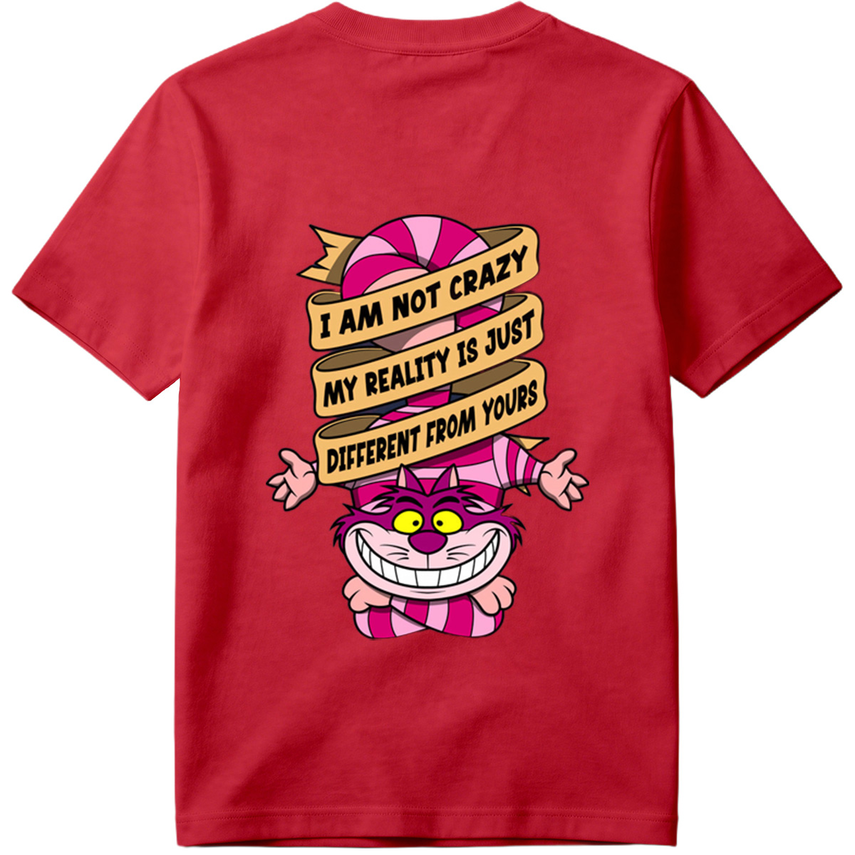 Cheshire Cat from Alice in Wonderland with Quote 