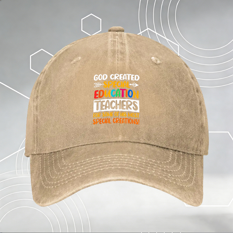 New Baseball Cap with Teacher Definition Print and Educational Icons - Unisex Adjustable Hat for Teachers, Students, and Education Lovers - Perfect for School Events, Gifts, and Daily Wear