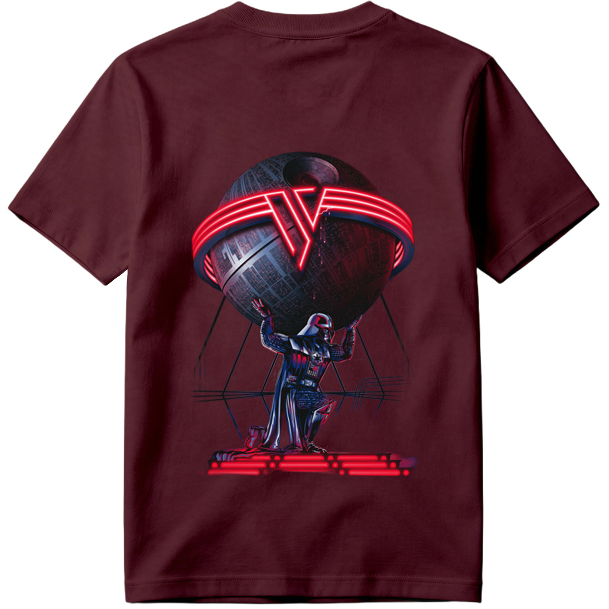 Darth Vader and the Death Star: A Galactic Powerhouse - Tee