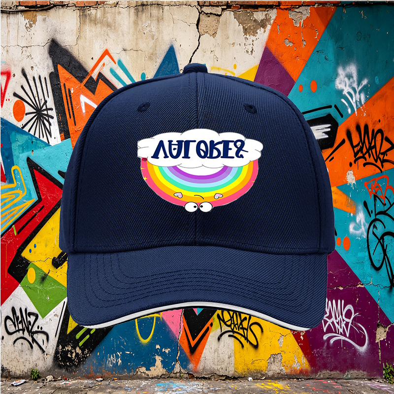 Unisex Classic Sandwich Hat with Rainbow and 