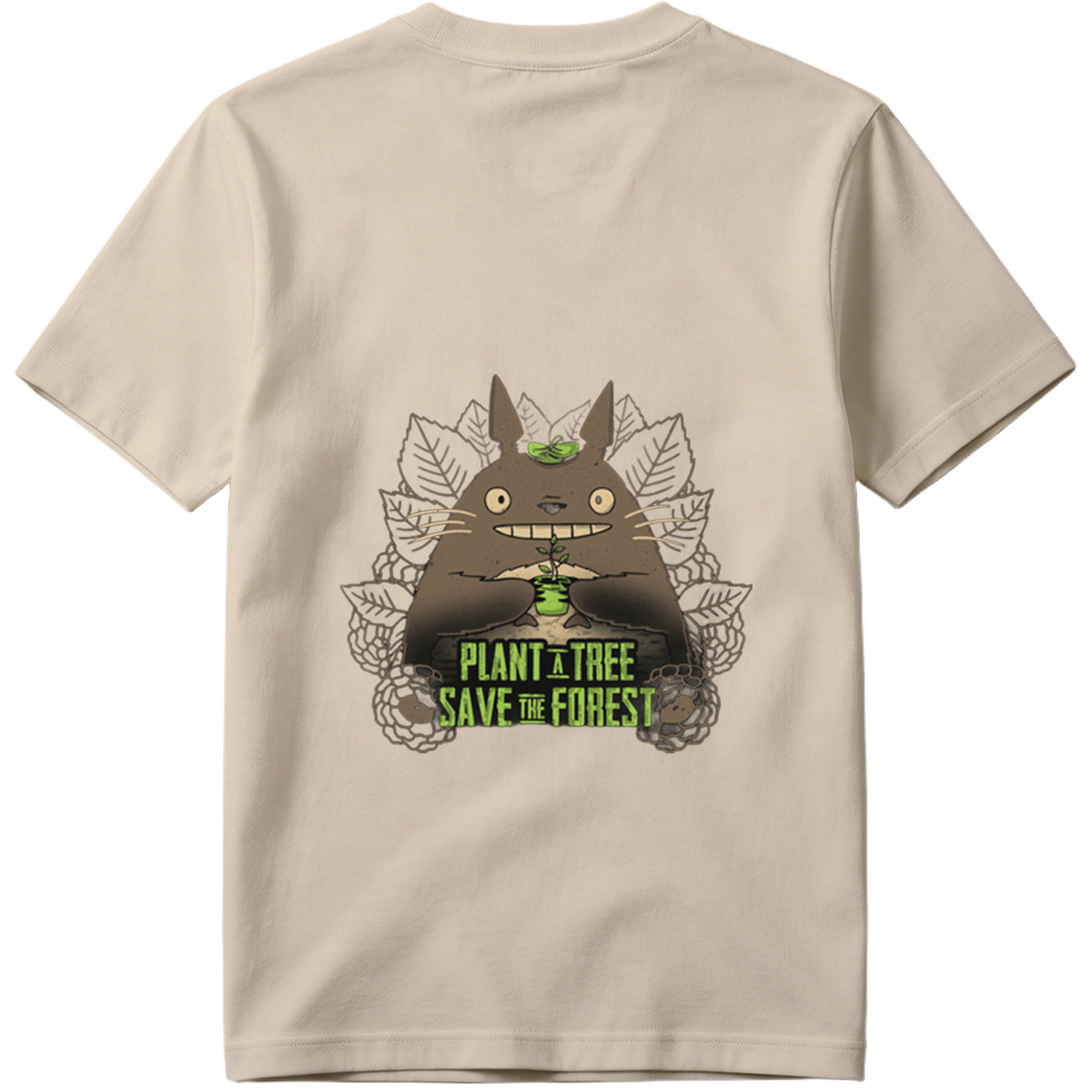 Totoro Plant a Tree Save the Forest - Tee