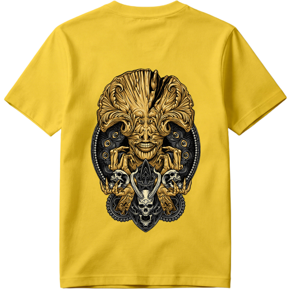 Alien vs. Predator: Golden Xenomorph and Skulls - Tee