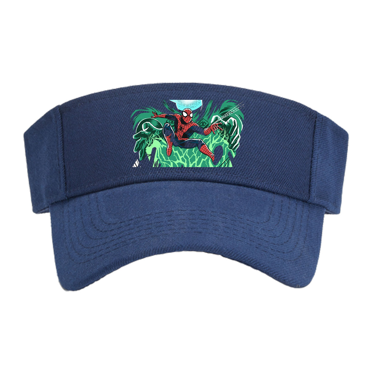 Spider-Man Swings Through the City Under a Glowing Moon -  Visor cap