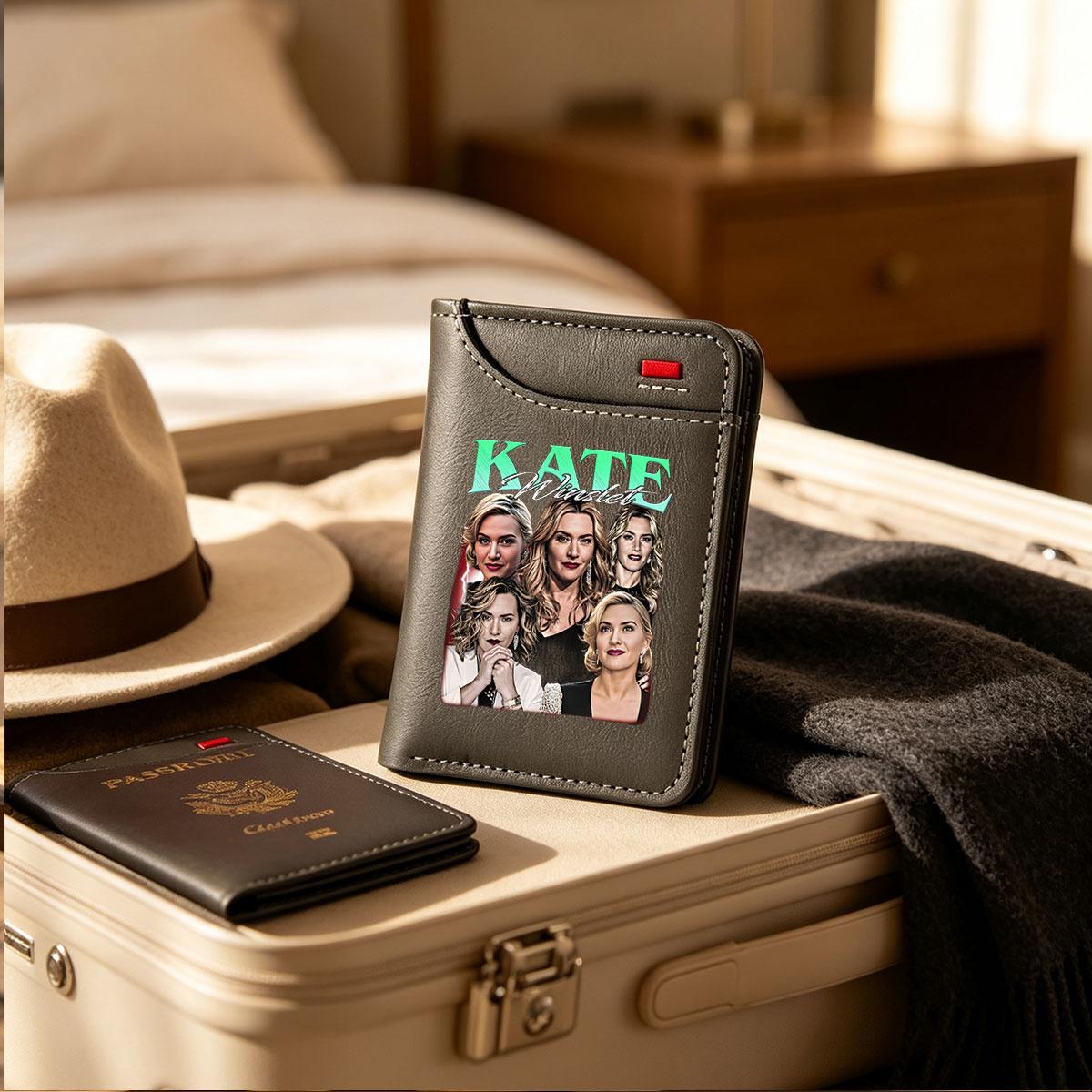 Kate Winslet: Iconic Portraits of the Acclaimed Actress - Vertical Style Wallet