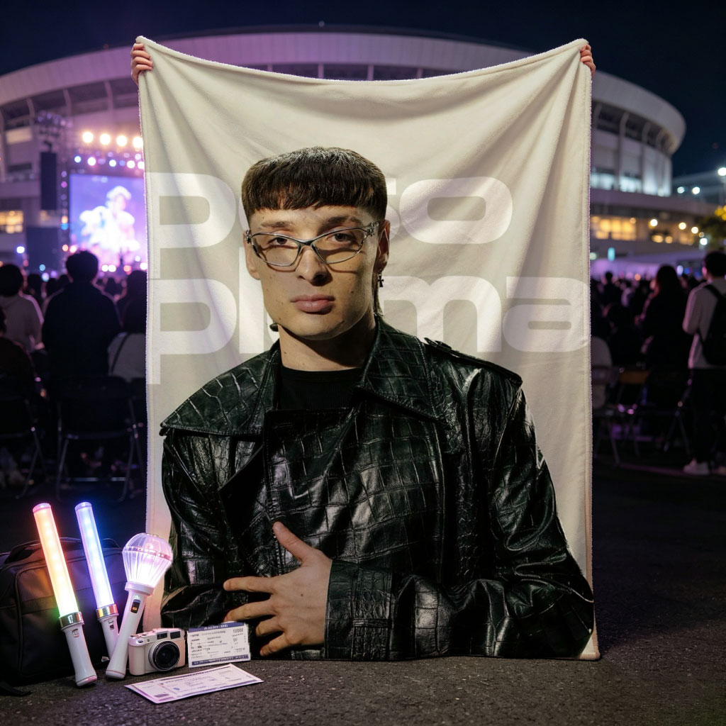 Polo G in a Bold Leather Look – Fashion Portrait with Statement Glasses - Blankets
