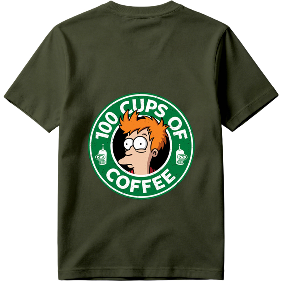Futurama: Fry and Bender - 100 Cups of Coffee - Tee
