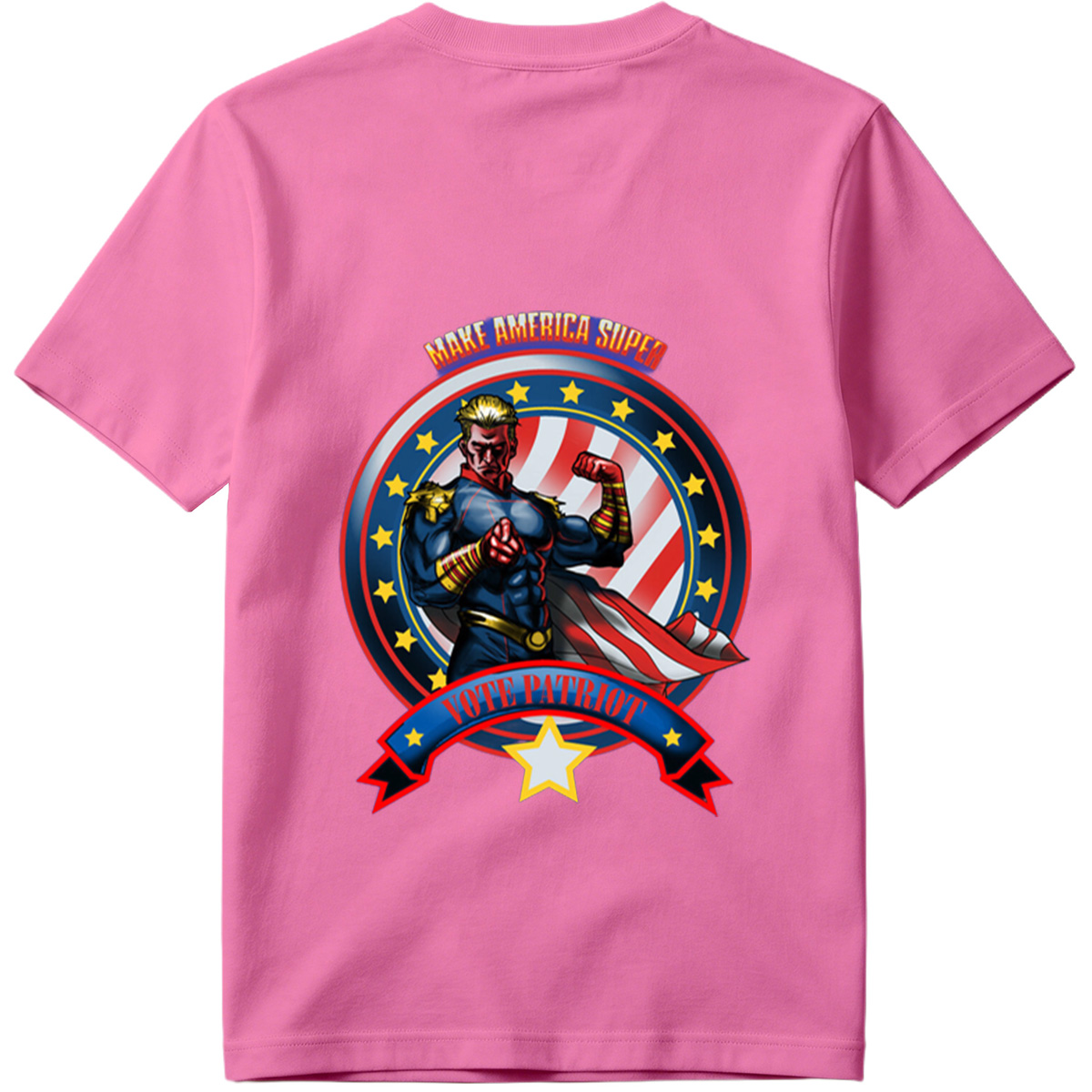 Make America Super: Vote Patriot - Captain America Inspired Hero - Tee