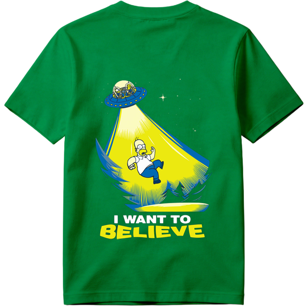 The Simpsons Homer Abduction I Want to Believe - Tee