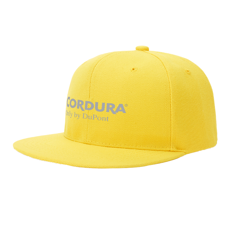Flat Brim Baseball Cap Cordura Logo Print Streetwear Underground Skate Style for Basketball Court Skate Park Urban Lifestyle Skaters Rappers Streetwear Enthusiasts