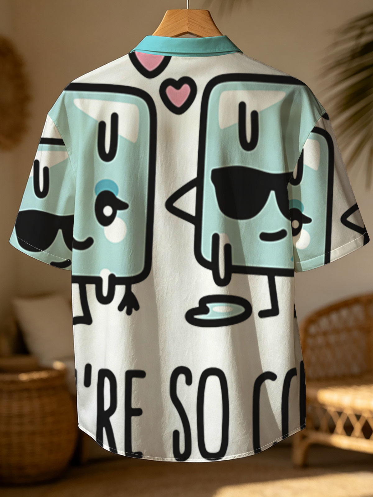 Ice Cube Characters with Sunglasses and Hearts, 