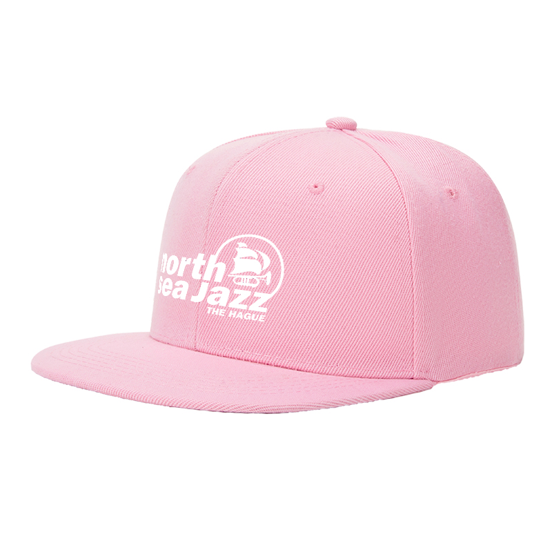 Flat Brim Baseball Cap North Sea Jazz The Hague Logo Print Streetwear Underground Skate Style Hat for Skateboarders and Urban Music Lovers Basketball Courts Streetwear Scenes