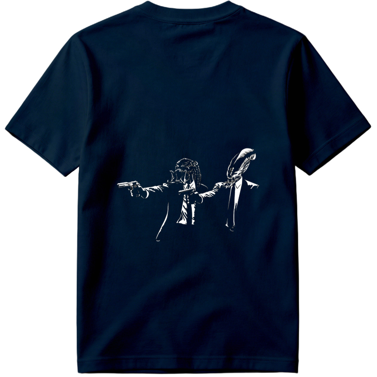 Predator and Alien in Suits with Pistols - Tee