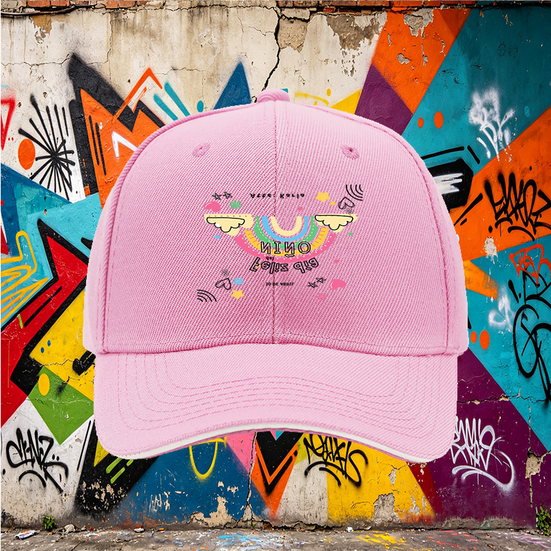 Unisex Classic Sandwich Hat with Rainbow and 