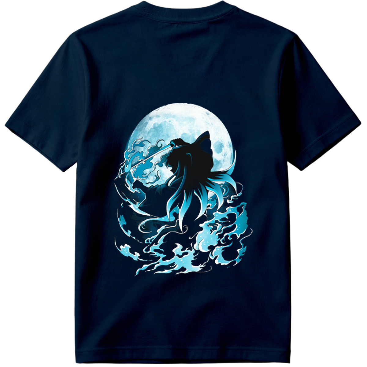 Samurai Warrior Under Full Moon - Tee