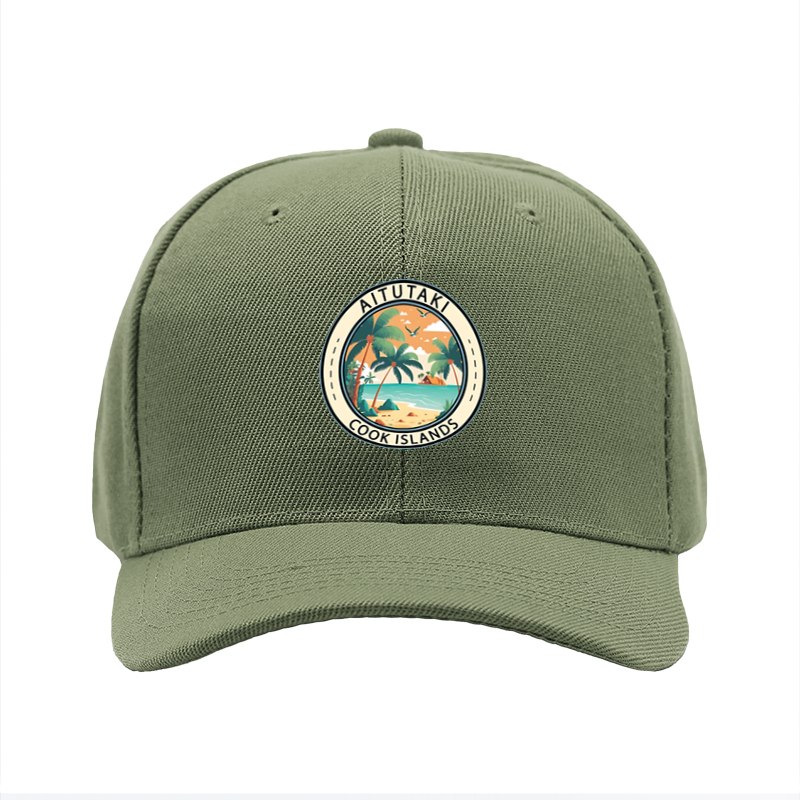 1pc New Baseball Cap with Aitutaki Cook Islands Tropical Beach Print Adjustable Unisex Hat for Outdoor Travel Vacation Sun Protection Adults Casual Wear