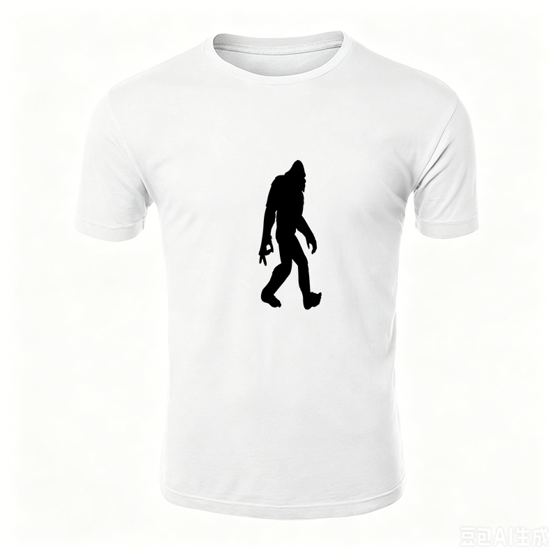 Unisex Classic T-Shirt with Bigfoot Silhouette Print | Comfortable Cotton Tee for Outdoor Adventures, Hiking, Camping & Casual Wear | Perfect Gift for Nature Lovers, Wildlife Enthusiasts & Mystery Seekers