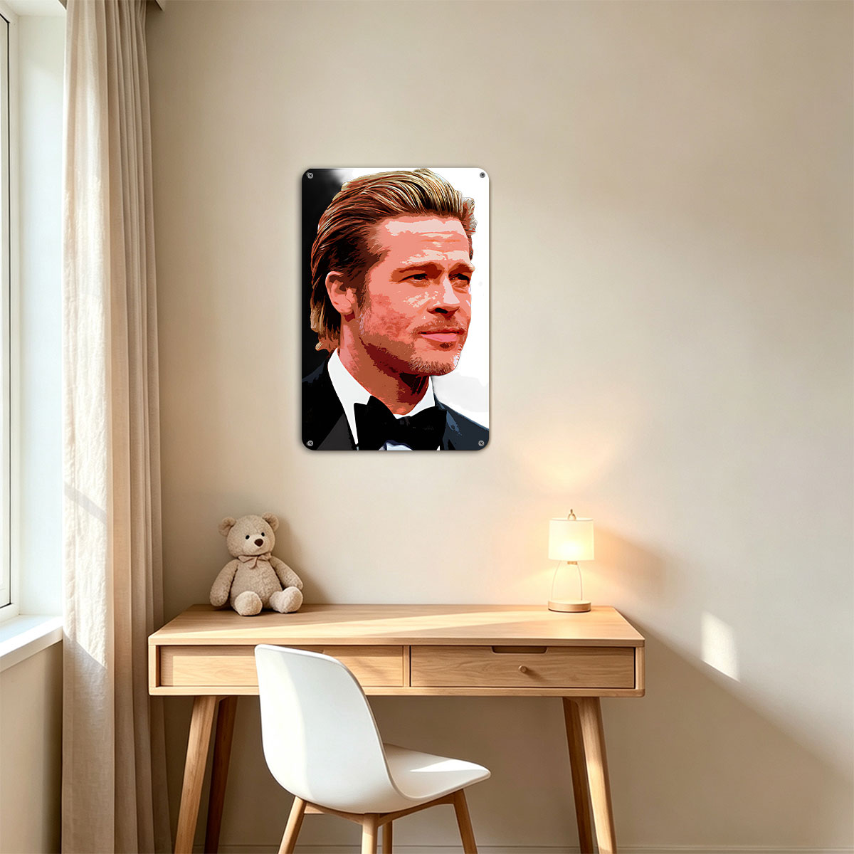 Brad Pitt in a Tuxedo Portrait - painting