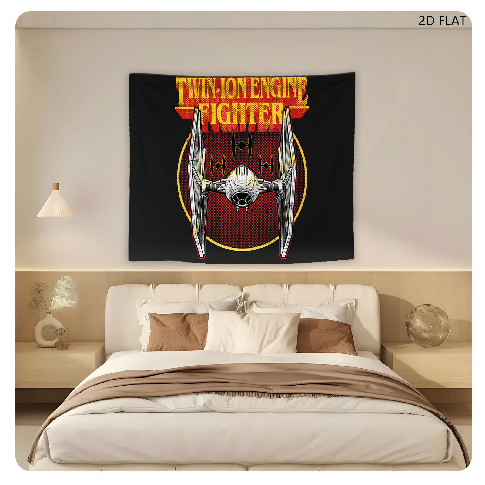Twin-Ion Engine Fighter TIE Fighter Star Wars Design - Tapestry