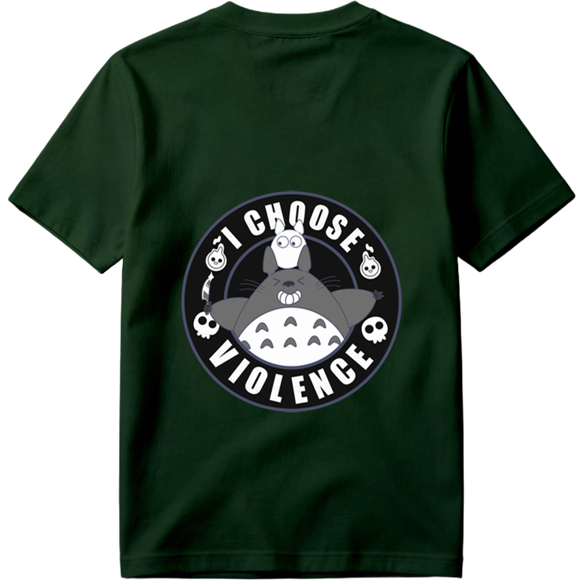 Totoro and Little Totoro - I Choose Violence - Tee