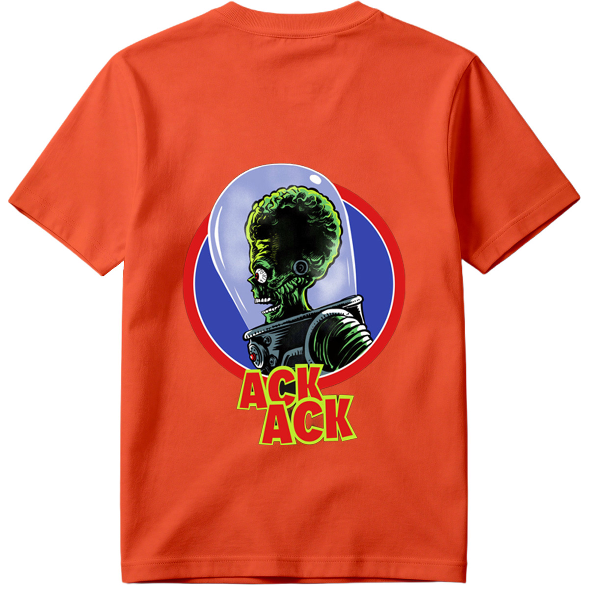 Ack Ack: Green Alien in Space Helmet - Tee