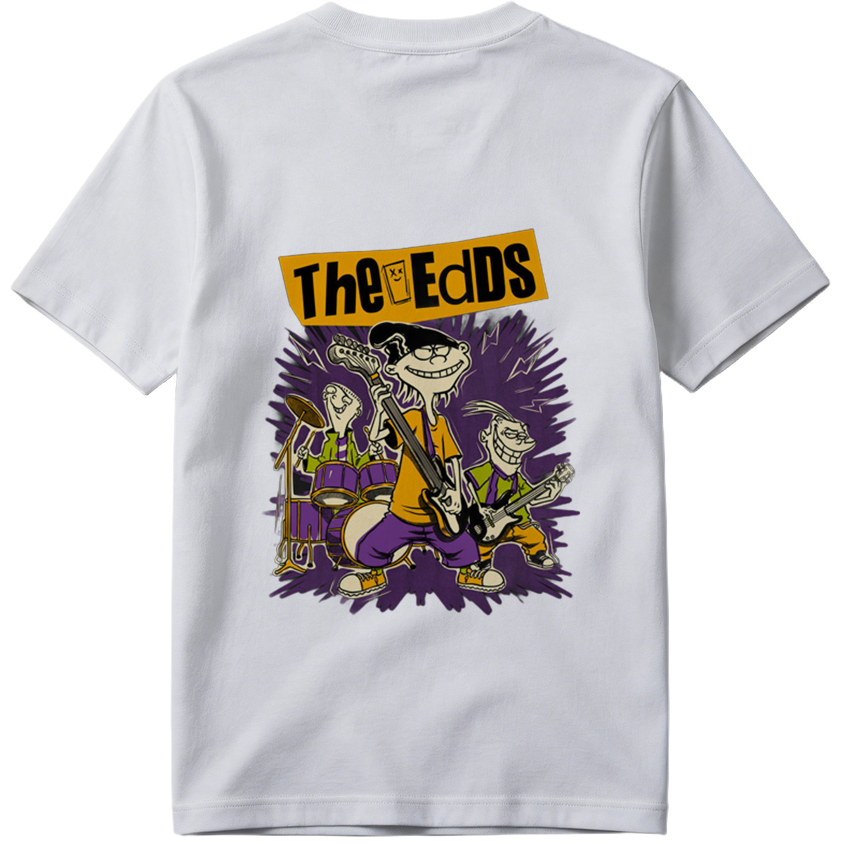 The Eds: Eddy, Ed, and Double D in Rock Band Action - Tee