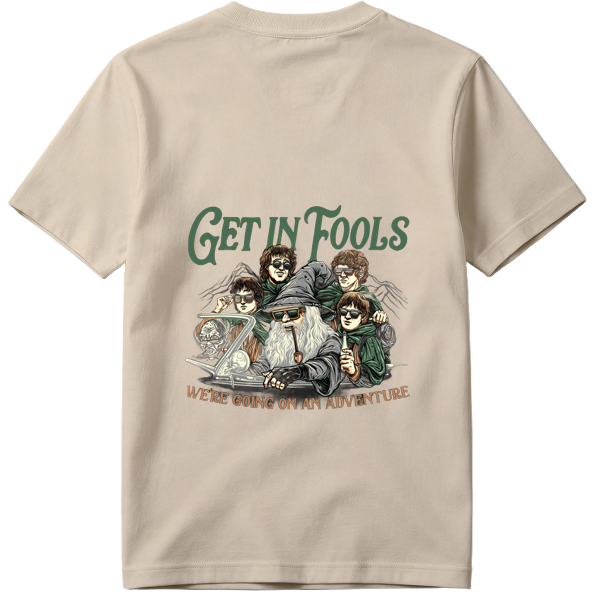 The Lord of the Rings: Frodo, Sam, Merry, Pippin, and Gandalf with a Modern Twist - Tee