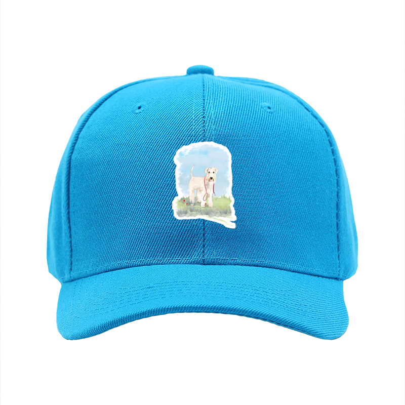 1pc New Baseball Cap with Adorable Dog Print and Red Leash Design, Unisex Adjustable Hat for Outdoor Activities, Perfect for Pet Lovers and Casual Wear
