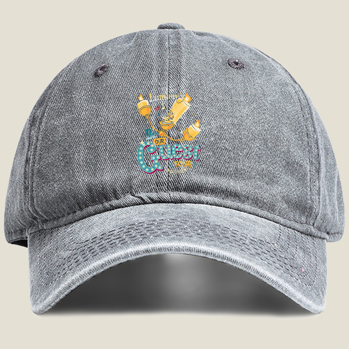 Lumiere's Be Our Guest Tour Alsace - Washed Denim - Baseball Cap