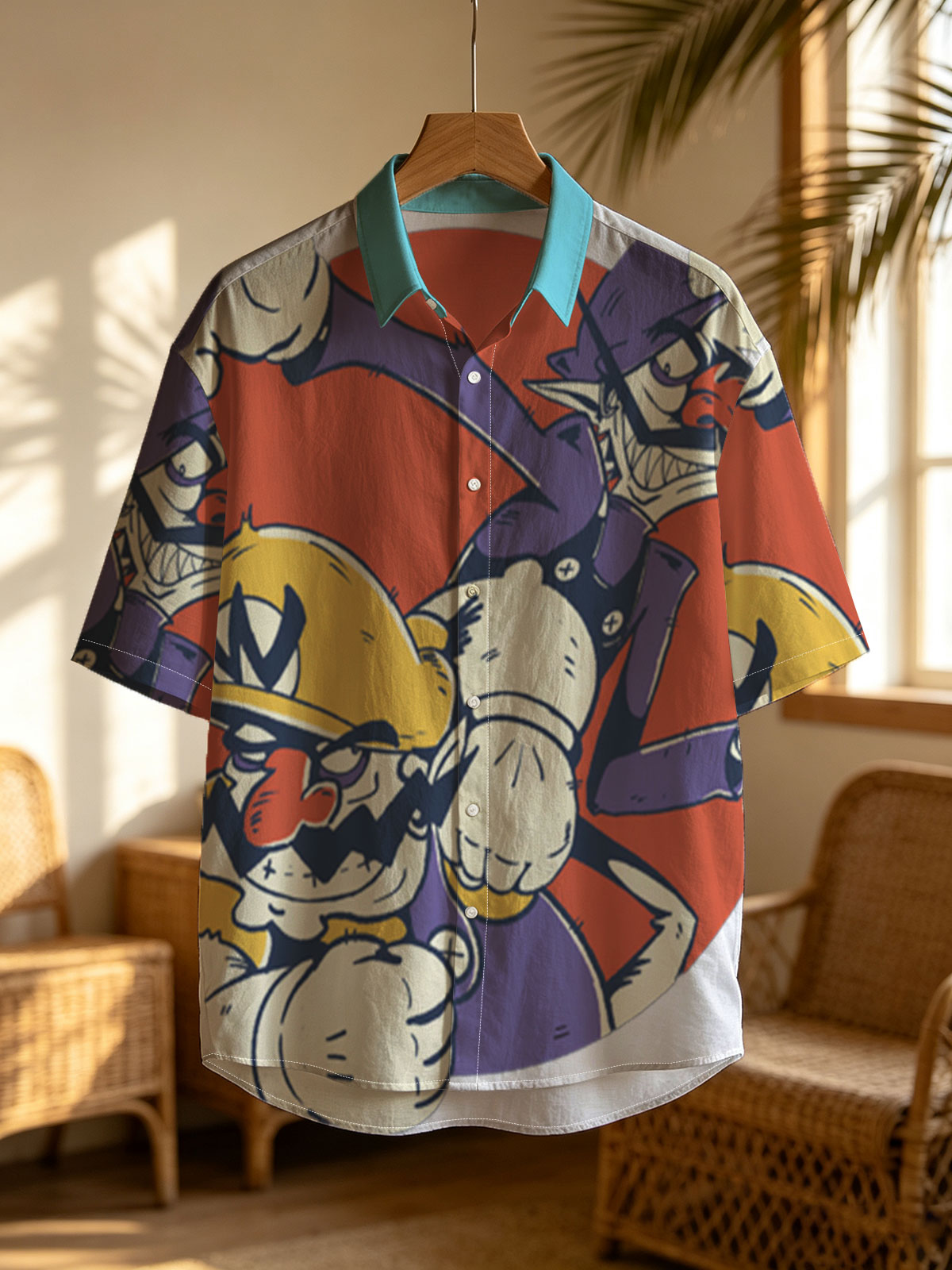 Wario and Waluigi in Action Pose -  Shirt