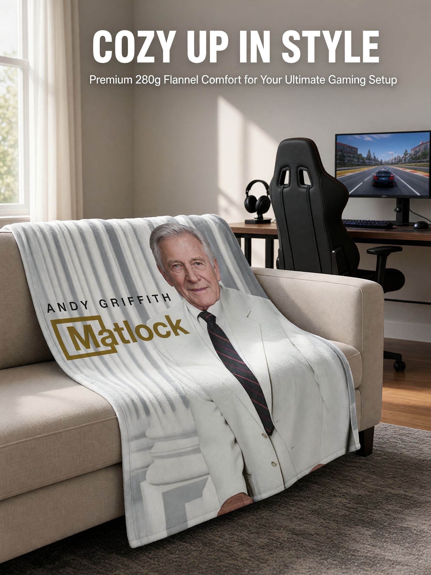 Custom Photo Portrait Flannel Fleece Blanket Ultra Soft Personalized Throw for Bed Couch Ideal Keepsake Gift