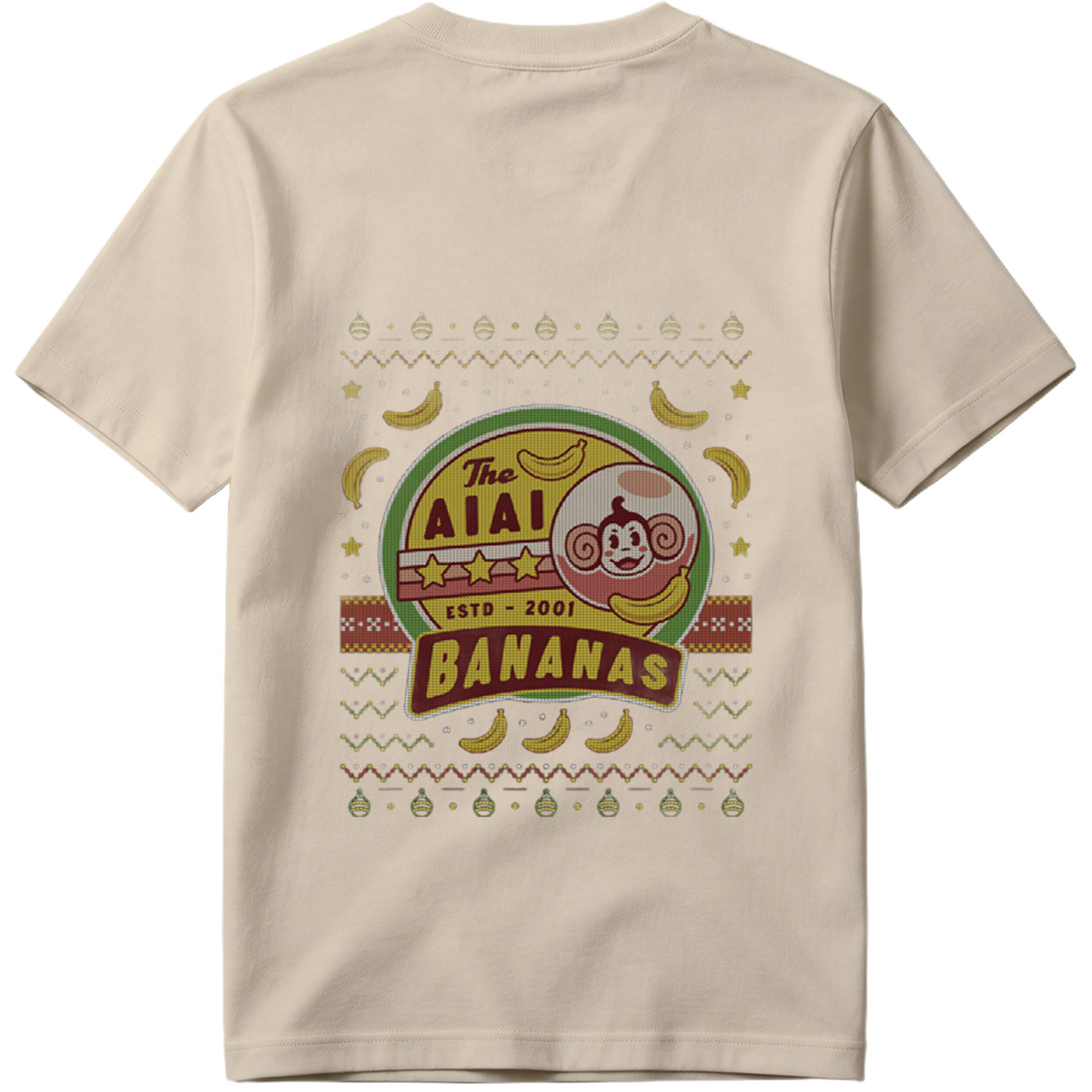 The AIAI Bananas - Monkey and Banana Logo Design - Tee