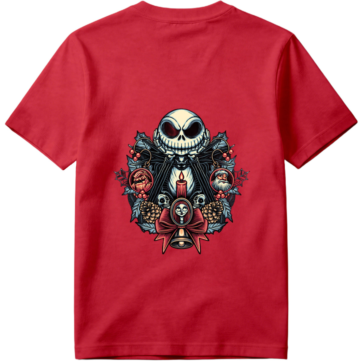 The Nightmare Before Christmas: Jack Skellington, Sally, and Santa Ornaments - Tee