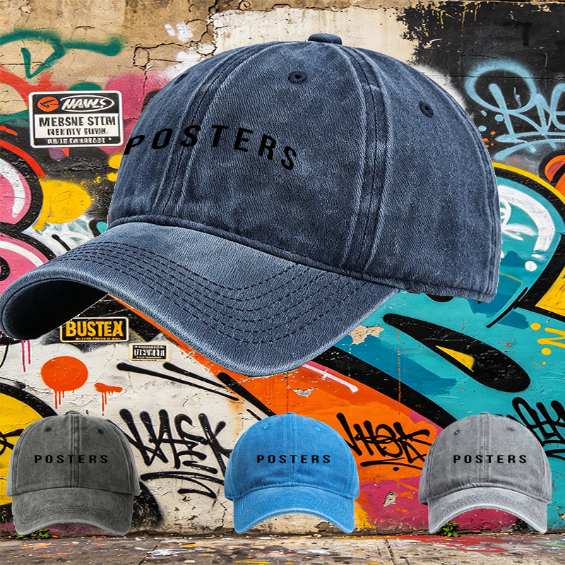 Unisex Classic Washed Cotton Hat with 