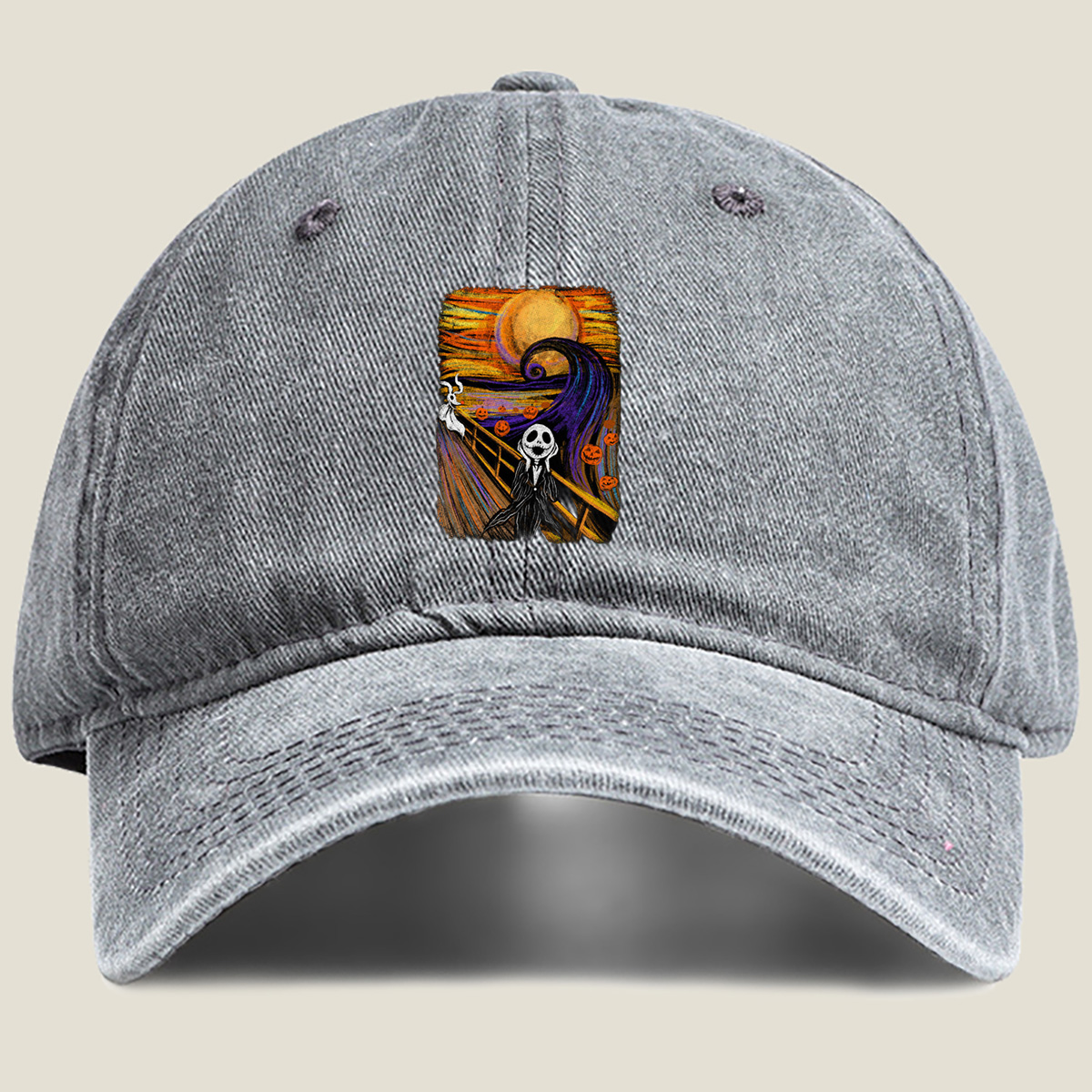 Jack Skellington in The Nightmare Before Christmas - Washed Denim - Baseball Cap
