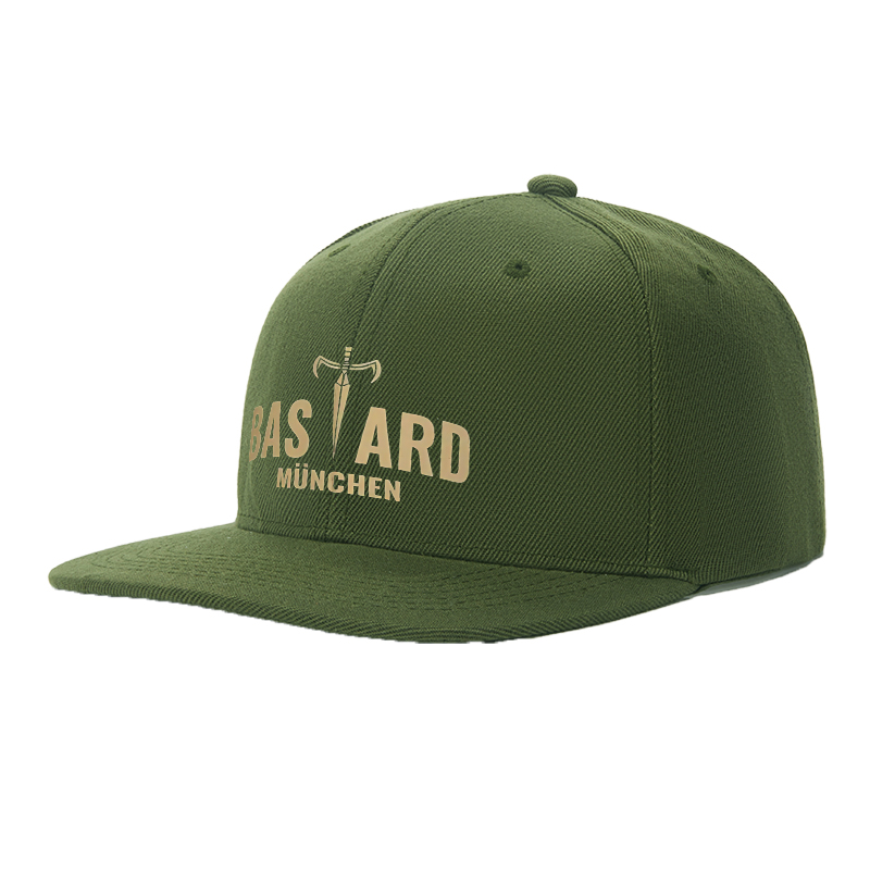 Flat Brim Baseball Cap Sword Logo BAS ARD MüNCHEN Streetwear Underground Skate Style for Basketball Courts Skate Parks Urban Lifestyle Skaters Rappers Streetwear Enthusiasts