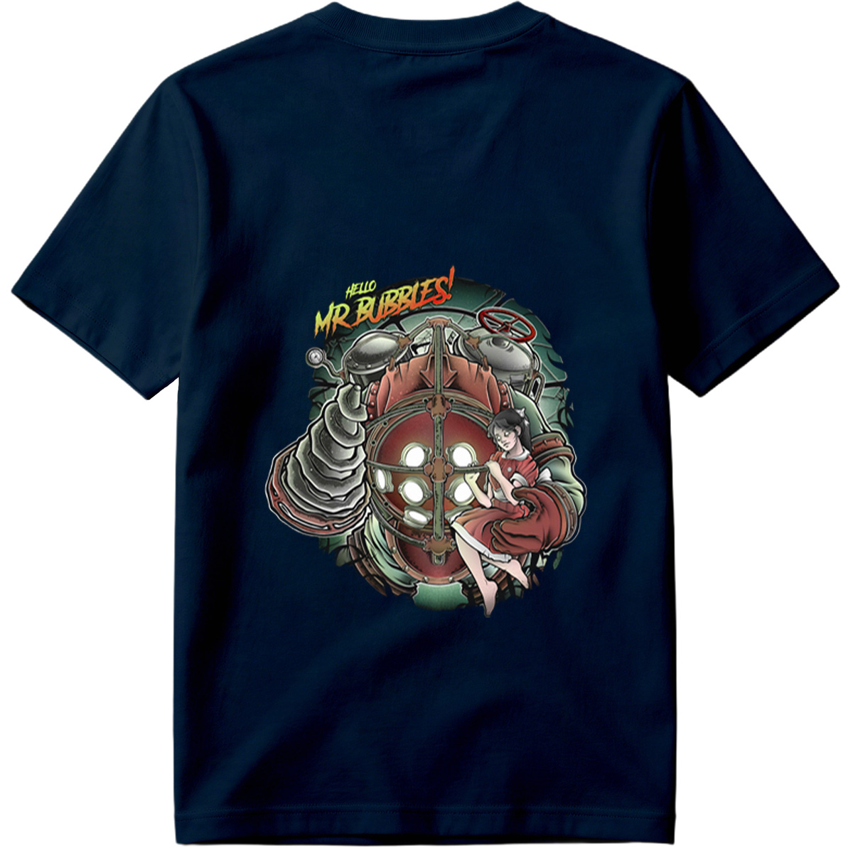 Hello Mr. Bubbles! - Steam Punk Submarine Adventure - Tee