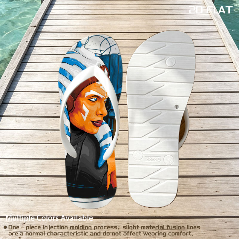 Ahsoka Tano and Darth Vader - Star Wars Characters -  flip-flops