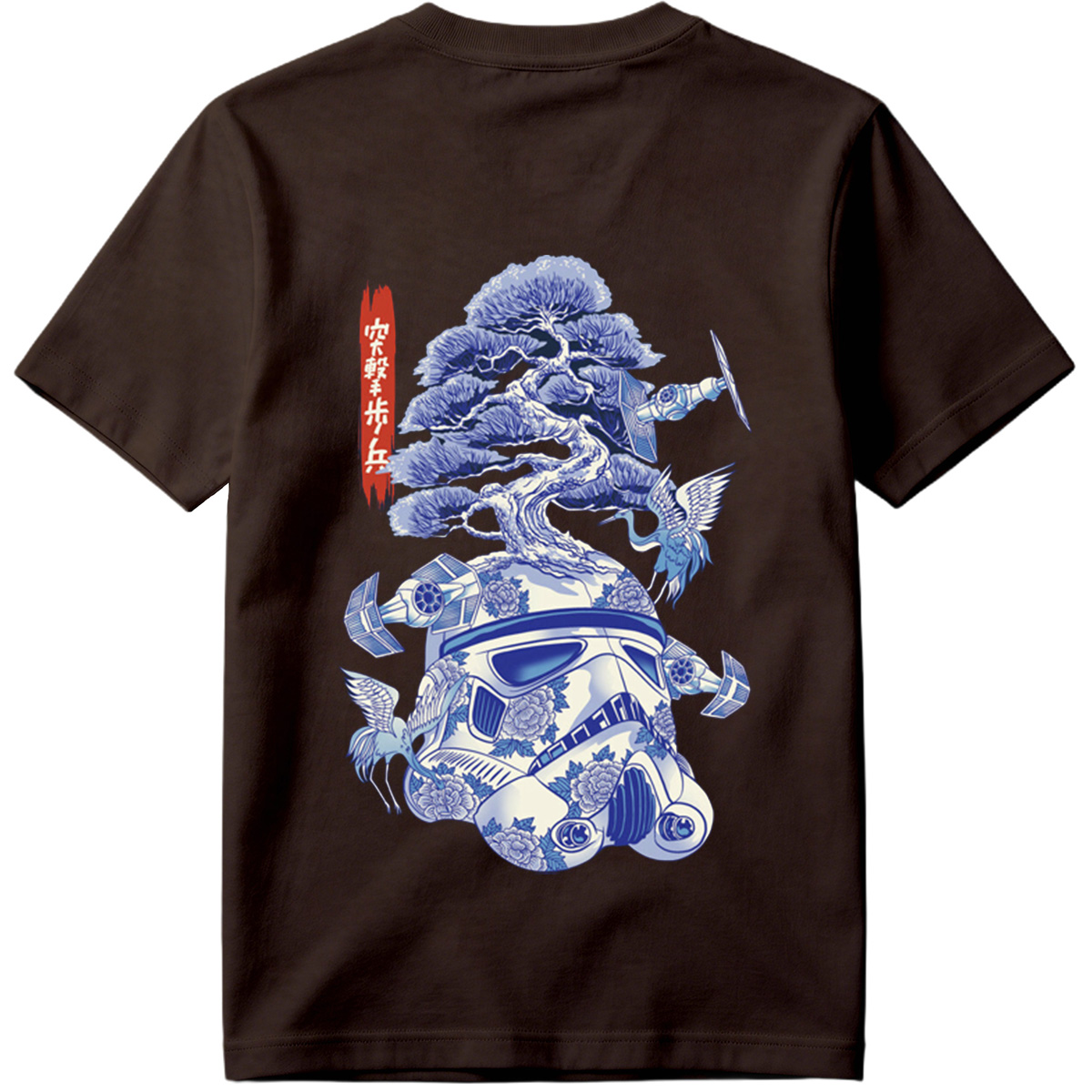 Star Wars Stormtrooper with Bonsai and Cranes - Tee