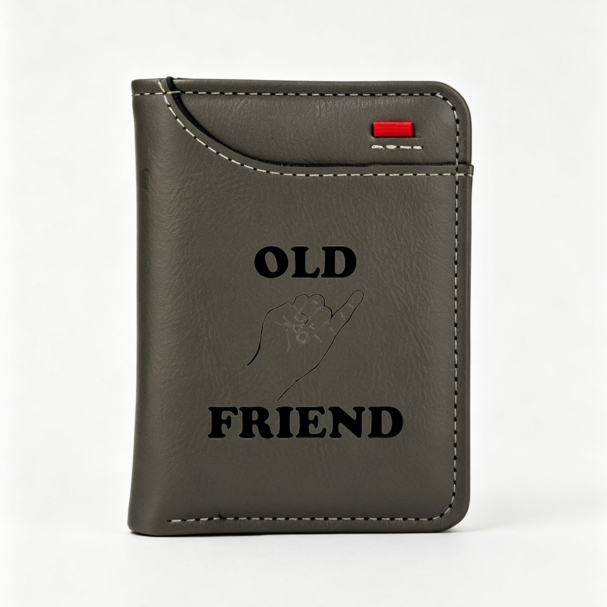 Old Friend Hand Gesture Symbol - Vertical Style Wallet