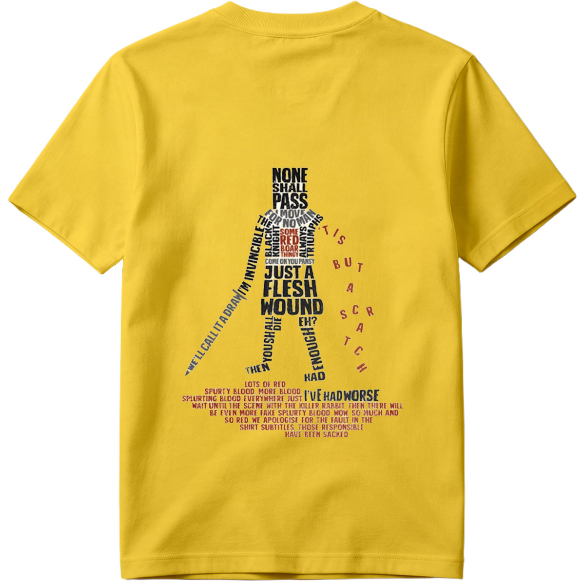 Monty Python and the Holy Grail - Knight's Quote Art - Tee